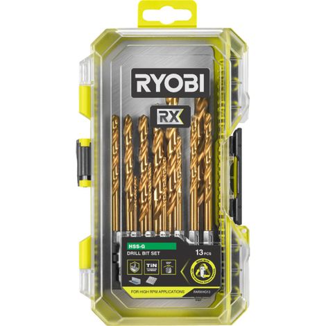 Coffret 13 forets HSS-G RYOBI RX - 1 à 10 mm - RARXHG13 (1/4)