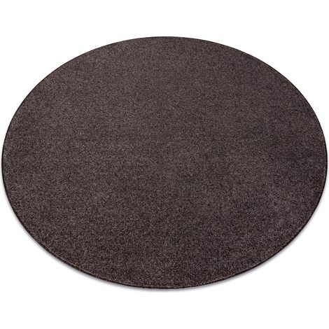 Teppich rund INDUS braun 40 eben, Melange brown rund 100 cm