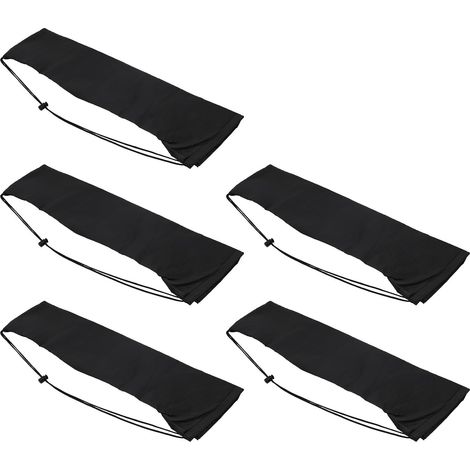Étui pour Trépied Appareil Photo en Nylon Léger Cordon de Serrage, Facile à Ouvrir et Fermer, Photographie, Lot de 5 Pièces Noir (1/5)
