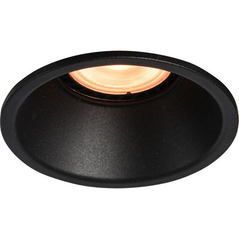 Spot encastré rond Ø8,5 noir sablé GU10 10W Italux (1/2)