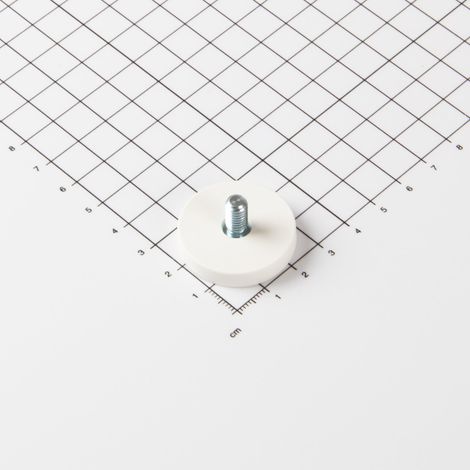 Magna-C Gummiertes Magnetsystem Ø31x6mm mit Gewindezapfen (1/4)