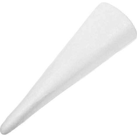 Vase conique en mousse vierge, idéal pour la décoration de table et les ornements de Noël, lot de 1 (1/5)
