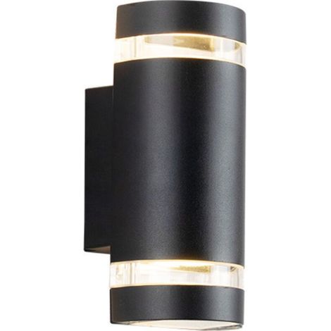 Modern D-shaped aluminum outdoor wall light - 17 cm x 12 cm x 6 cm, bulb not included (1/5)