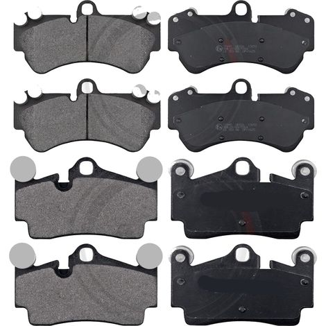 KIT PASTIGLIE FRENO ANTERIORI E POSTERIORI compatibile con RENAULT CLIO II (BB,CB) / PASTIGLIE FRENANTI AUTO OEM P 68 008 P 68 038,P 61 032 / SOSTITUZIONE DIRETTA / BASSA POLVERE / SILENZIOSO (1/4)