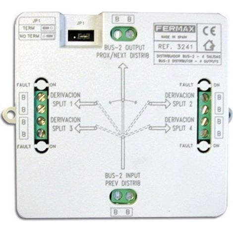 FERMAX 3241  Distribuidor/aislador 4 salidas BUS2