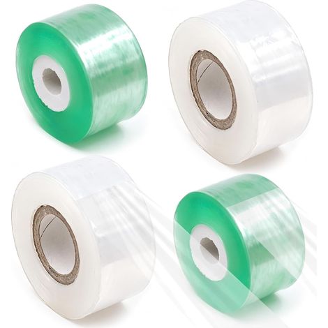 lot de 4 rubans de greffage autocollants, 3 cm x 100 m bandage de protection pour plantes et arbres, ruban de greffage pour jardin pépinières arbres fruitiers jeunes plants (1/5)