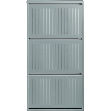 Zapatero Estrecho con 3 Solapas Organizador para Zapatos de Entrada Gris 61 x 26 x 120 cm FSR165-H-HG SoBuy ES (1/5)