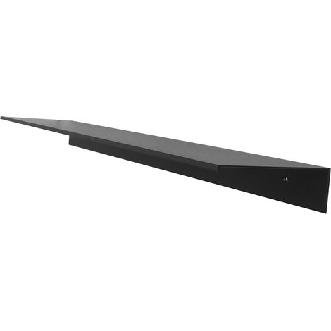 Étagère murale de salle de bain, rangement pratique, simple et élégante, facile à installer, pour salle de bain, cuisine et toilettes, noire, 60 cm. (1/5)