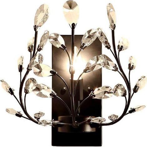 Applique murale de ferme du milieu du siècle Vintage K9 Art mural en cristal avec branche Design luminaire pour le salon Simple style industriel Lampe murale de lessive pour escaliers balcon