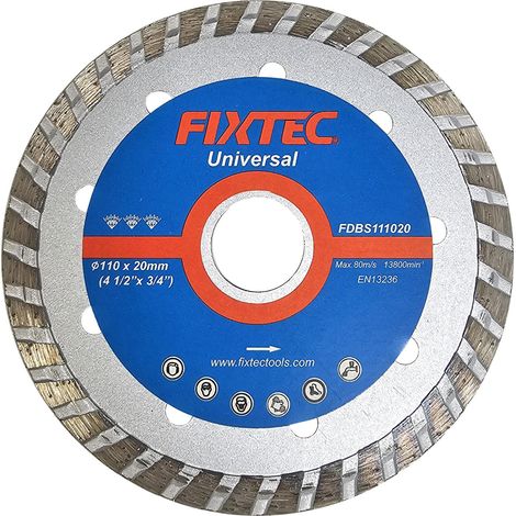 Disque diamant a tronconner turbo 110 x 20 mm (beton, brique, marbre)