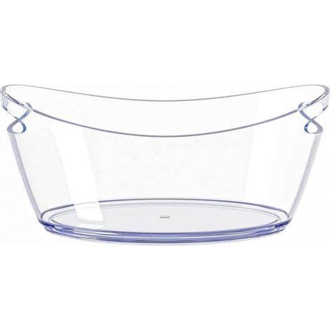 Grand seau à glace en acrylique transparent de qualité alimentaire pour fête, bar, champagne, bière, vin pétillant, cocktails, transparent (1/5)