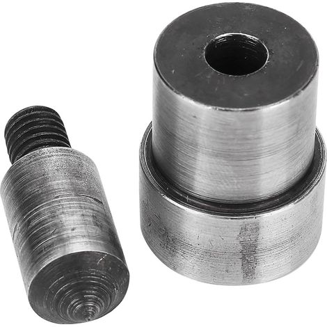 Ensemble de 2 matrices de poinçonnage en acier 45 de 1,5 à 16 mm, poinçon pour trous creux, outil de poinçonnage pour ceintures en cuir (1,5 mm) (1/5)