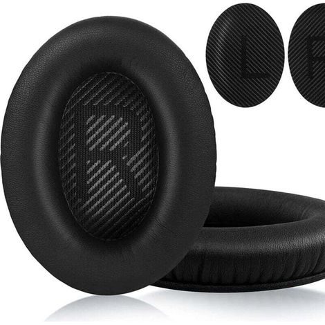Foam ear pads for Bose QuietComfort 35 (QC35) and 35 II (QC35 II) headphones, with softer lambskin, noise-isolating foam, and extra thickness. (1/4)