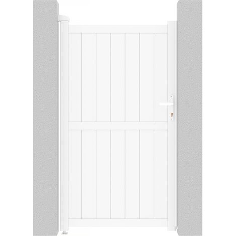 Puerta jardin aluminio "Lola" - 101.2 x 180.9 cm - Blanco