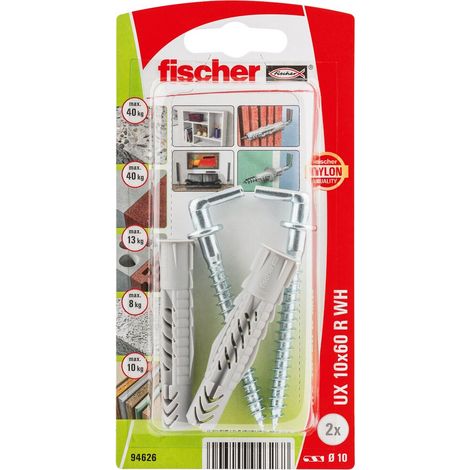 Fischer 094626 UX 10 x 60 R WH K NV Universaldübel 60 mm 1 Set (1/5)