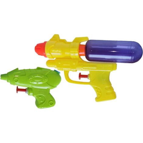 Marbueno Pistola de Agua Plástico Presión Color Surtido para Jardín y Playa