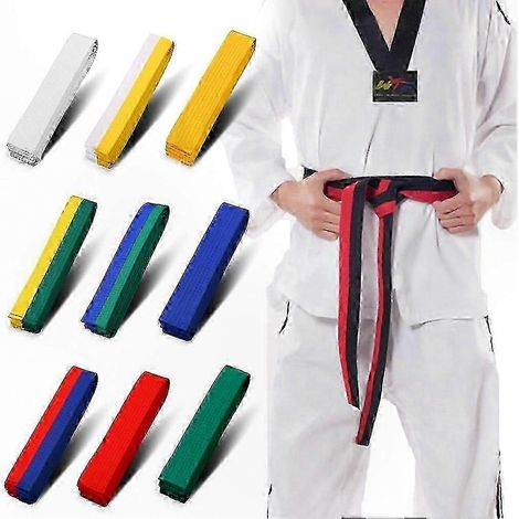 Lendenstützgürtel für Kampfsportarten wie Karate, Judo, Taekwondo und Jiu-Jitsu, verstärkte Rückenstütze, verstellbare Größe, ideal für Training und Wettkampf. (1/4)