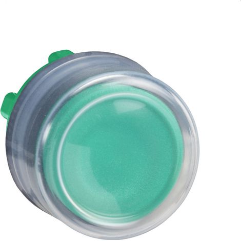 Zb5ap3 Schneider Tête De Bouton Poussoir + Capuchon Ip69k - ø22 - Vert - Harmony (1/3)