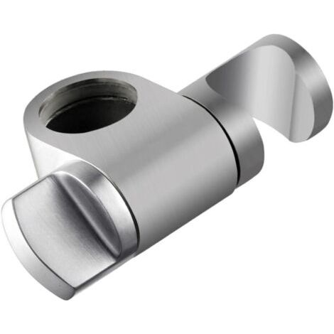 Support Pommeau de Douche,Support Douchette de Douche à Hauteur Réglable,Support de Douche Universel Pivotant à 360°en Acier Inoxydable 304 Brossé Solide Remplacement pour Φ25 mm Tige de Douche (1/5)