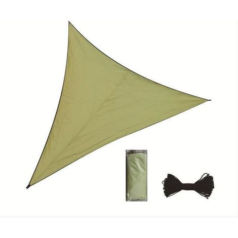 Voile d'ombrage - Armée - 3x3x3m - Imperméable - Protection UV - Résistant intempéries (1/4)
