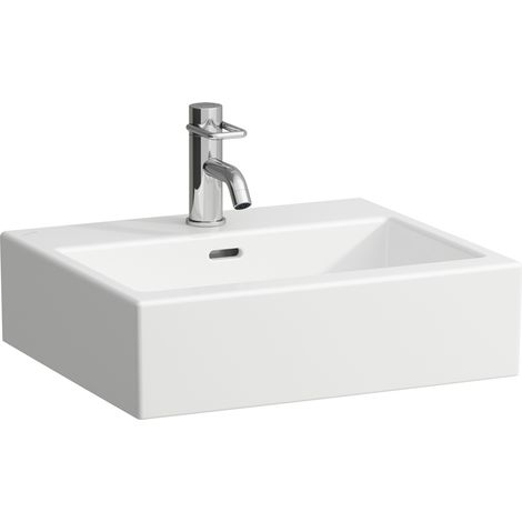 LAUFEN Living City bac pour lavabo, 1 trou pour robinet, 500x425,