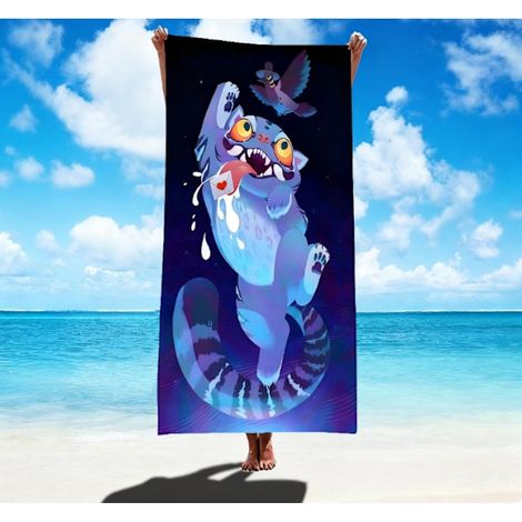 Filiyano-Serviette de plage en microfibre absorbante à séchage rapide, série K-POP Demon Hunter Girls, 75 x 150 cm, AL250908420