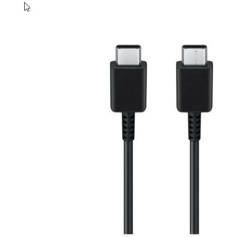 Cable USB-C original nuevo de Samsung, 1,8 m, 3 A, 25 W, color negro (GH39-02050A), a granel.