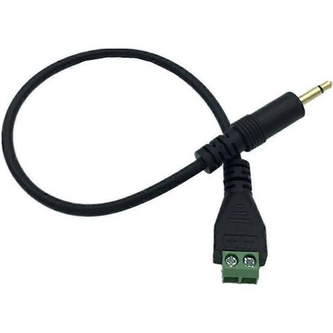 3,5-mm-TSMono-Stecker auf 2-polige Schraubklemmenbuchse AUX-Kopfhörer-Vorschaltgerät