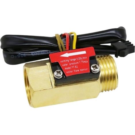Flow Meters, G1/2 Inch Male Thread YF-B2 Flowmeter 1-25L/Min Water Flow Sensor Switch DC5-18V (1/5)