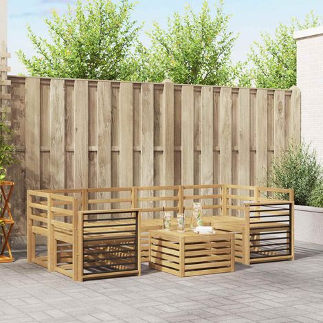 vidaXL Set divani Legno di Acacia Massello (1/5)