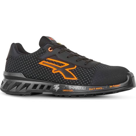 Scarpe Antinfortunistiche U Power Peter S3  Linea RedLeve Nero/Arancio 45
