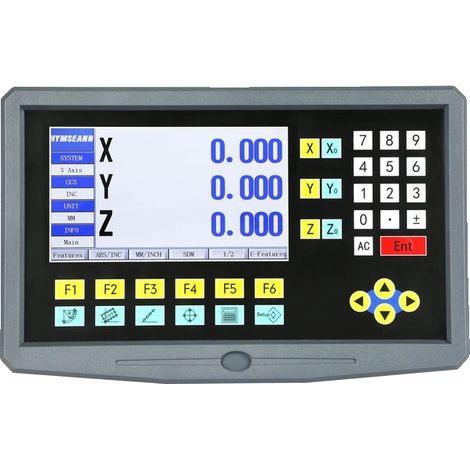 Tour de fraisage, DRO LCD multilingue, encodeur à échelle linéaire de haute précision, HS800-3