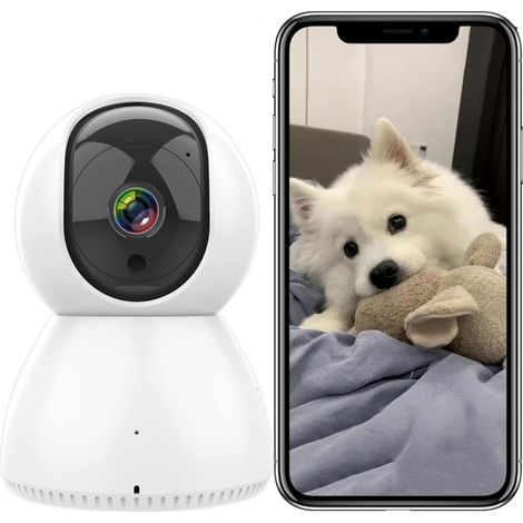 Caméra Surveillance WiFi Intérieur 1080P Camera IP ° Pan et Tilt Compatible Alexa Google Home Vision Nocturne Suivi de Mouvement 24GHz 360 2 (1/5)