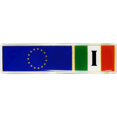 3D Sticker Targhetta Europa - Italia (1/5)