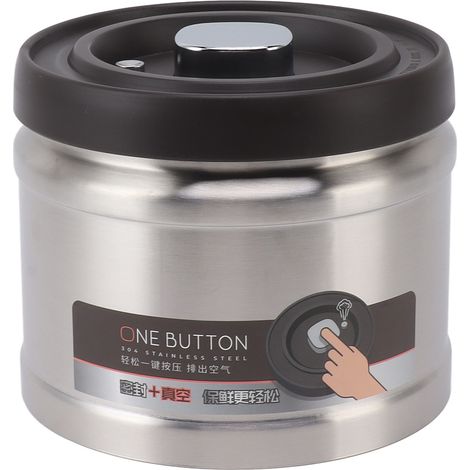 304 Edelstahl 750 ml Auslaufsicherer Vorratsbehälter für Kaffee, Tee und Nüsse