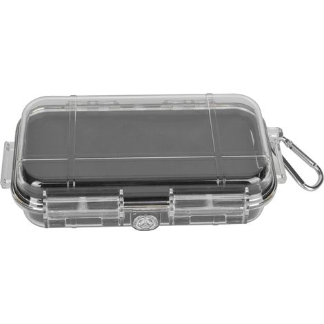 Boîte de rangement étanche et résistante aux chocs pour équipements électroniques - Transparente (1/5)