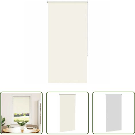 vidaXL Lichtschutz - Verdunkelungsrollo Cremeweiß 75x175cm Stoffbreite 70,7 cm (1/5)