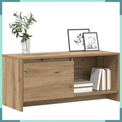 875232 Ensemble meuble TV Chêne artisanal 90 x 35 x 40 cm (1/5)