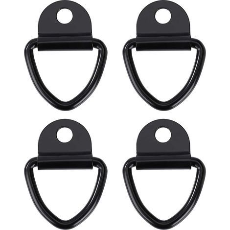 Crochets d'arrimage Anneau Robustes V-Ring en Acier Inoxydable Bague d'ancre pour Remorques Camions et Entrepôts 4pcs (1/5)