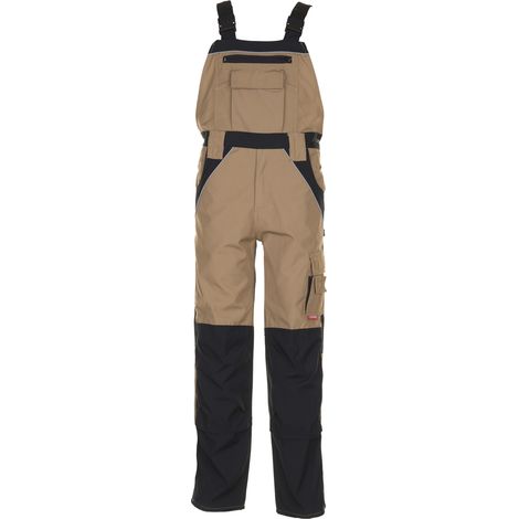 PLANAM 2524058 Plaline Gr.58 Latzhose sand/schwarz (1/5)