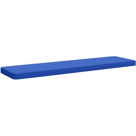 Coussin de banc 1 pièce VUGHT 100 % polyester Bleu royal vidaXL