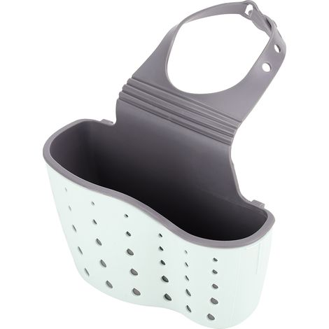 Panier Égouttoir Suspendu Pour Éponge Et Brosse - Organisateur Évier Cuisine Salle De Bain - Plastique Durable - Installation Facile - Lot De 1 (1/5)