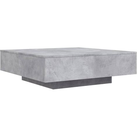 Coffee Table Concrete Grey 100x100x31 cm Engineered Wood vidaXL