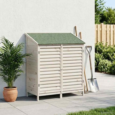 vidaXL Capanno da Giardino Bianco 106 x 56 x 113,5 cm