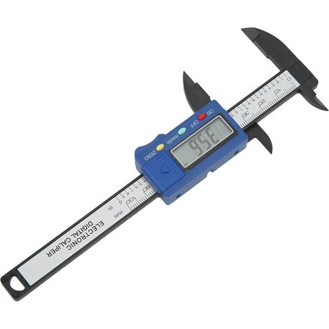 Digitaler Messschieber 0 bis 100 mm, leichtes elektronisches Messgerät mit LCD-Bildschirm (1/5)