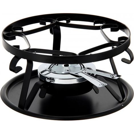 Table-et-cook 403781 hornillo para fondue negro diseño depurado