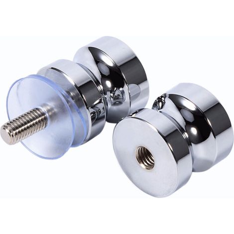 Poignée de Porte Salle de Bain, 1 Pièces Bouton de Porte de Douche en Verre, Poignee de Porte de Douche en Alliage D'aluminium pour Salle de Bain Bureau Hôtel (1/3)