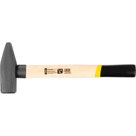 Hammer Strend Pro HM100 1500 g, Schlosserhammer, Holzgriff, Stiellänge 380mm