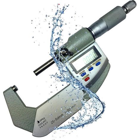 Micromètre Micromètre numérique 0-25-50-75-100 mm 0,001 mm IP65 étanche Micromètre extérieur numérique Outil micromètre électronique(0-25mm) (1/5)