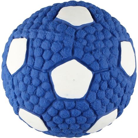 Hundespielzeug, quietschendes Ballspielzeug, weiches Naturkautschuk-Latex-Spielzeug für kleine und große Welpen, interaktives Spielzeug, blaue Farbe